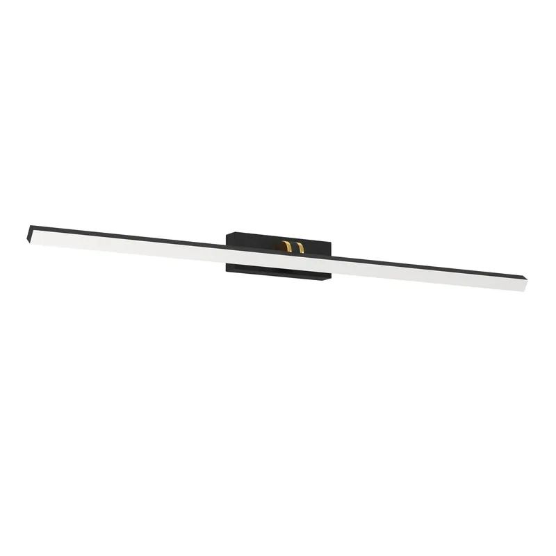 Wandlamp LED CCT VERDELLO IP44 L-600 ZWART/MAT GOUD